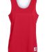 Augusta Sportswear 147 Women's Reversible Wicking  in Red/ white front view