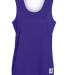 Augusta Sportswear 147 Women's Reversible Wicking  in Purple/ white front view