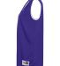 Augusta Sportswear 147 Women's Reversible Wicking  in Purple/ white side view