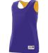 Augusta Sportswear 147 Women's Reversible Wicking  in Purple/ gold side view