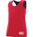 Augusta Sportswear 147 Women's Reversible Wicking  in Red/ black side view