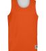 Augusta Sportswear 5023 Youth Reversible Wicking T in Orange/ white front view
