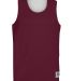 Augusta Sportswear 5023 Youth Reversible Wicking T in Maroon/ white front view
