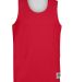 Augusta Sportswear 5023 Youth Reversible Wicking T in Red/ white front view