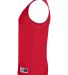 Augusta Sportswear 5023 Youth Reversible Wicking T in Red/ white side view
