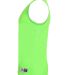 Augusta Sportswear 5023 Youth Reversible Wicking T in Lime/ white side view