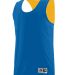 Augusta Sportswear 5023 Youth Reversible Wicking T in Royal/ gold front view