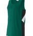 Augusta Sportswear 332 Sprint Jersey in Dark green/ black/ white front view