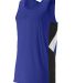 Augusta Sportswear 333 Youth Sprint Jersey in Purple/ black/ white front view