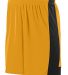 Augusta Sportswear 1606 Youth Lightning Short in Gold/ black front view