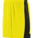 Augusta Sportswear 1606 Youth Lightning Short in Power yellow/ black front view