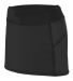 Augusta Sportswear 2421 Girls' Femfit Skort in Black front view