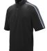Augusta Sportswear 3789 Youth Quantum Short Sleeve in Black/ graphite/ white front view