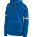 Augusta Sportswear 5440 Women's Spry Hoodie in Royal/ white/ graphite front view