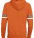 Augusta Sportswear 5440 Women's Spry Hoodie in Orange/ white/ graphite back view