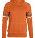 Augusta Sportswear 5440 Women's Spry Hoodie in Orange/ white/ graphite front view