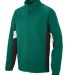 Augusta Sportswear 7722 Tour De Force Jacket in Dark green/ black/ white front view