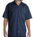 1574 Dickies Short Sleeve Twill Work Shirt  NAVY front view