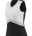 Augusta Sportswear 9200 Women's Cheerflex Shell in Black/ white/ metallic silver front view