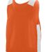 Augusta Sportswear 9716 Youth Face Off Reversible  in Orange/ white front view