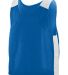 Augusta Sportswear 9716 Youth Face Off Reversible  in Royal/ white front view