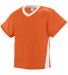 Augusta Sportswear 9726 Youth High Score Jersey in Orange/ white front view