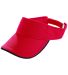 Augusta Sportswear 6223 Athletic Mesh Two-Color Vi in Red/ black front view