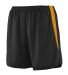 Augusta Sportswear 345 Velocity Track Short in Black/ gold front view