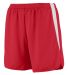 Augusta Sportswear 345 Velocity Track Short in Red/ white side view
