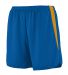 Augusta Sportswear 346 Youth Velocity Track Short in Royal/ gold front view