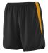 Augusta Sportswear 346 Youth Velocity Track Short in Black/ gold side view