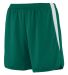 Augusta Sportswear 346 Youth Velocity Track Short in Dark green/ white side view