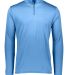 Augusta Sportswear 2786 Youth Attain 1/4 Zip Pullo in Columbia blue front view