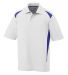 Augusta Sportswear 5012 Two-Tone Premier Sport Shi White/ Purple side view