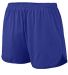 Augusta Sportswear 339 Youth Solid Split Short in Purple front view