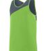Augusta Sportswear 352 Accelerate Jersey in Lime/ graphite front view