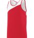 Augusta Sportswear 352 Accelerate Jersey in Red/ white front view