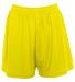 Augusta Sportswear 1292 Women's Inferno Short in Power yellow front view