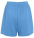 Augusta Sportswear 1293 Girls' Inferno Short in Columbia blue back view