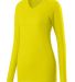 Augusta Sportswear 1330 Women's Assist Jersey in Power yellow front view