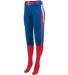 Augusta Sportswear 1341 Girls' Comet Pant in Royal/ red/ white front view