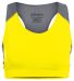 Augusta Sportswear 2417 Women's All Sport Sports B in Power yellow/ graphite front view