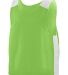 Augusta Sportswear 9715 Face Off Reversible Jersey in Lime/ white front view