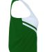 Augusta Sportswear 9111 Girls' Pride Shell in Dark green/ white/ white side view