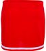 Augusta Sportswear 9126 Girls' Energy Skirt in Red/ white front view