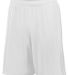 Augusta Sportswear 1622 Attacking Third Short in White/ white front view