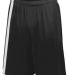 Augusta Sportswear 1622 Attacking Third Short in Black/ white front view