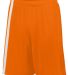 Augusta Sportswear 1622 Attacking Third Short in Power orange/ white front view