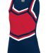 Augusta Sportswear 9141 Girl's Pike Shell in Navy/ red/ white front view