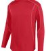 Augusta Sportswear 5542 Edge Pullover in Red/ white front view
